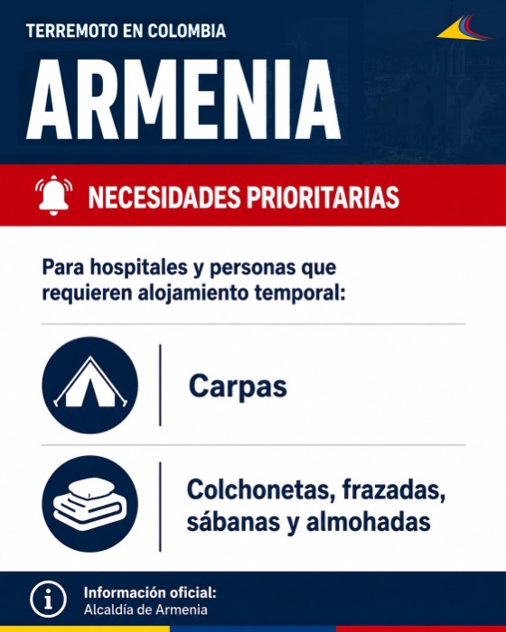 Necesidades prioritarias Armenia