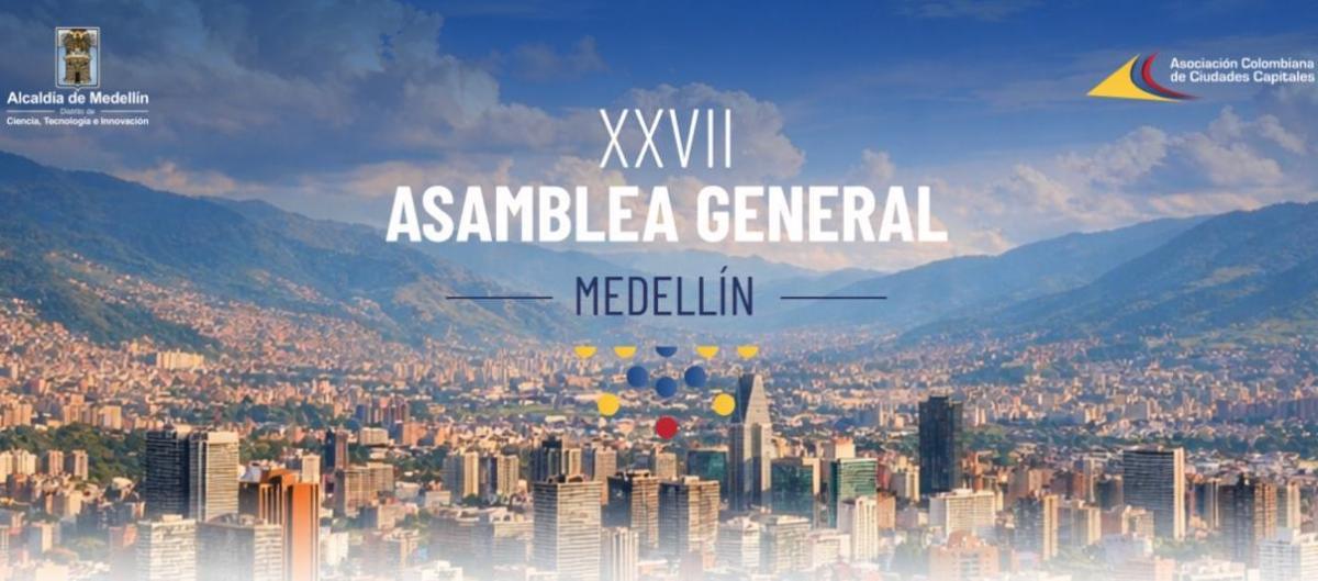 Pieza gráfica promocional de asamblea General Asocapitales