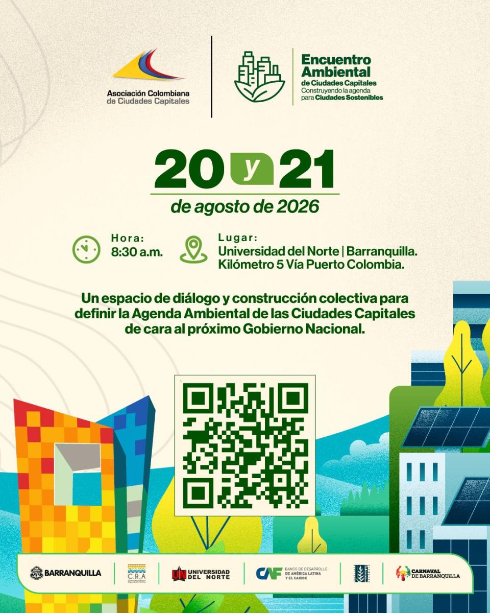 pieza gráfica de promoción de encuentro ambiental