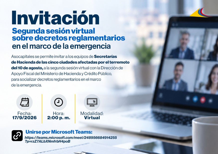 Segunda sesión virtual sobre decretos reglamentarios en el marco de la emergencia