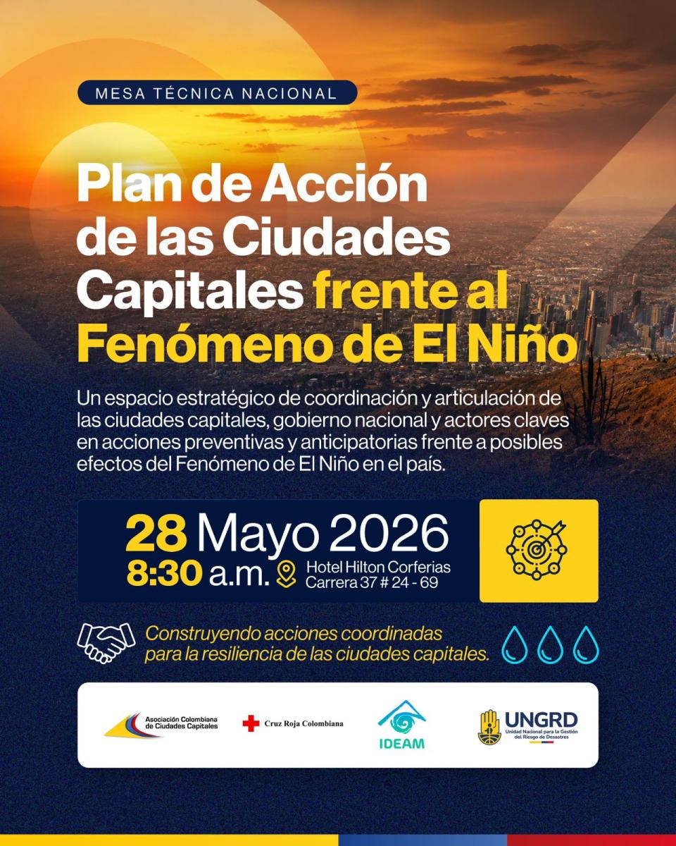 Plan de acción de las Ciudades Capitales frente al fenómeno de El Niño