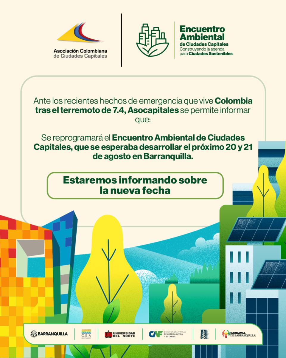 pieza gráfica de promoción de encuentro ambiental