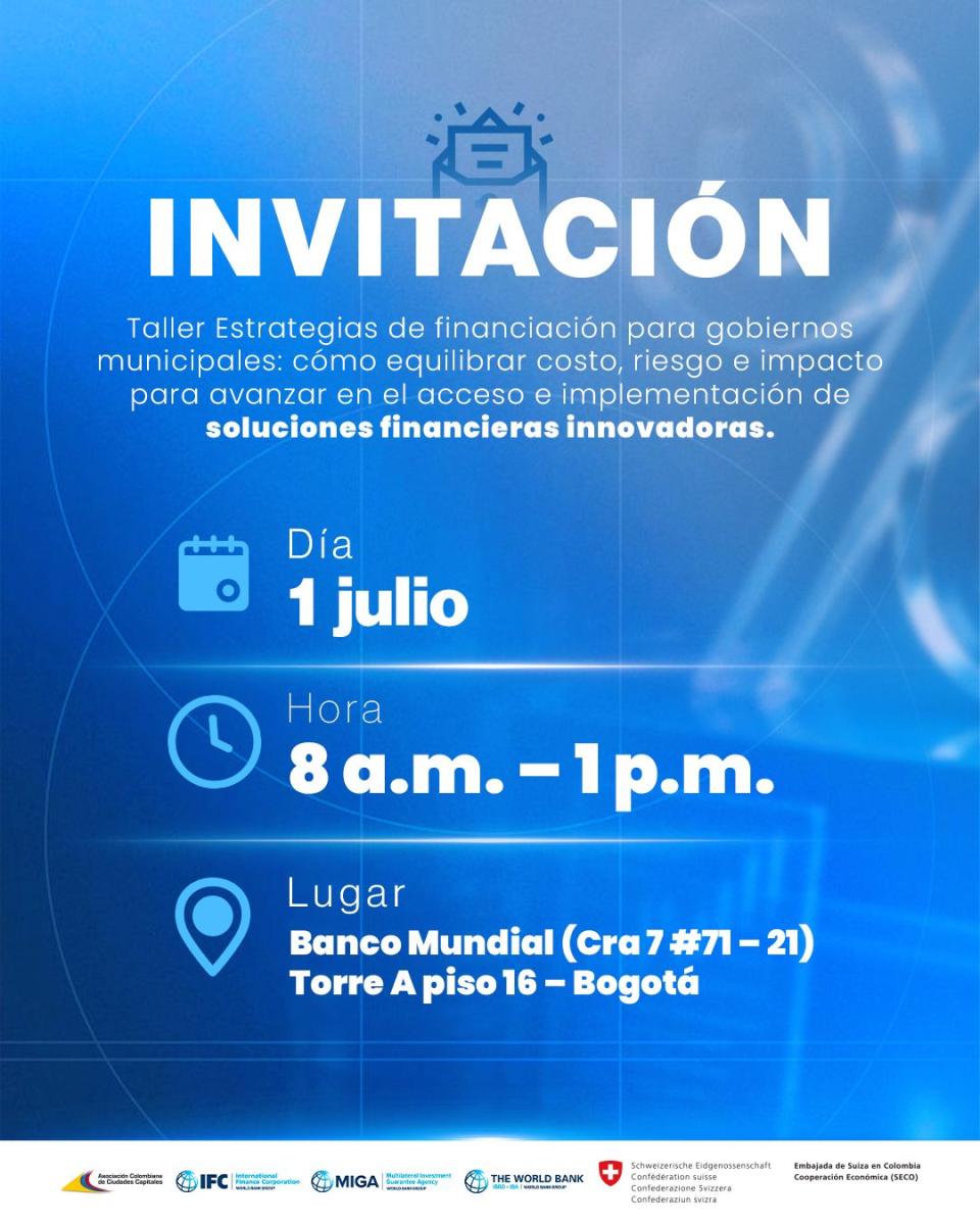 Taller Estrategias de financiación para gobiernos municipales