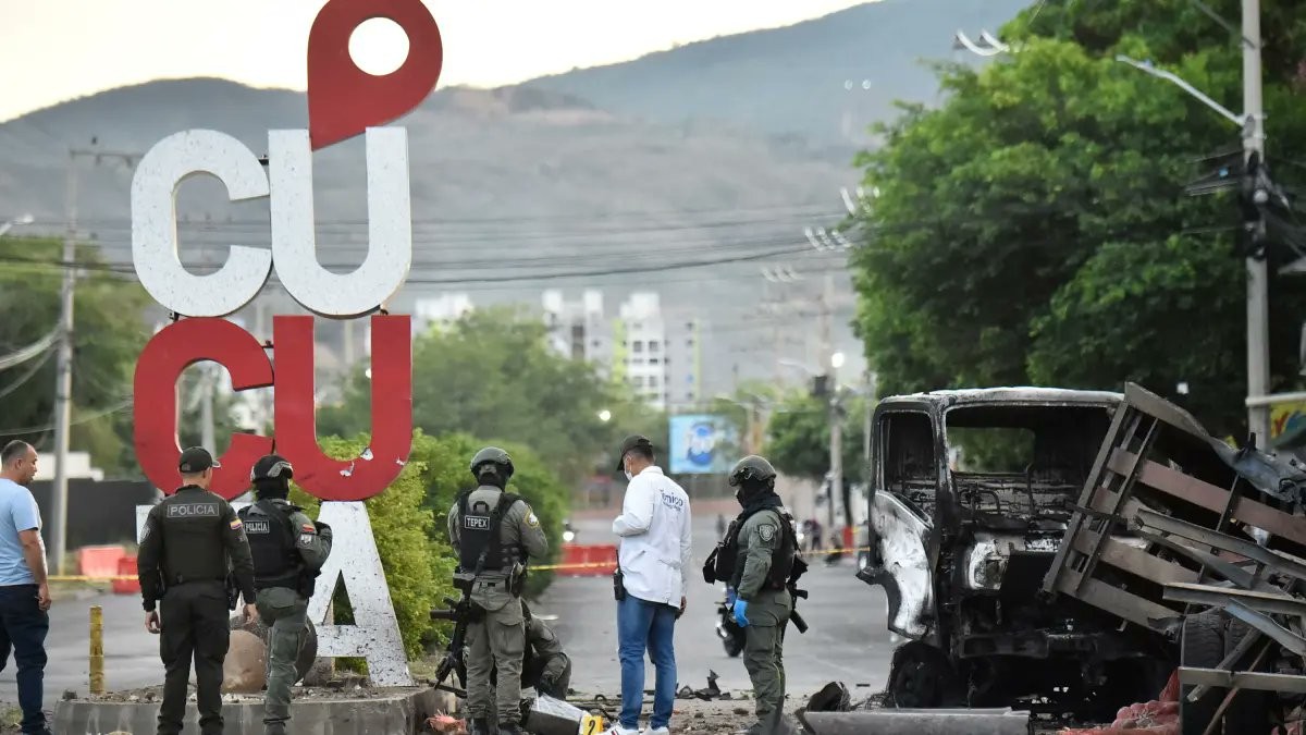 Imagen de atentado en Cúcuta