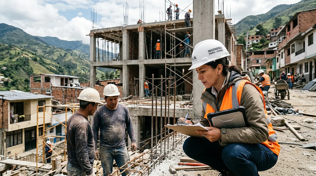 Imágen de reconstrucción de Colombia tras el sismo