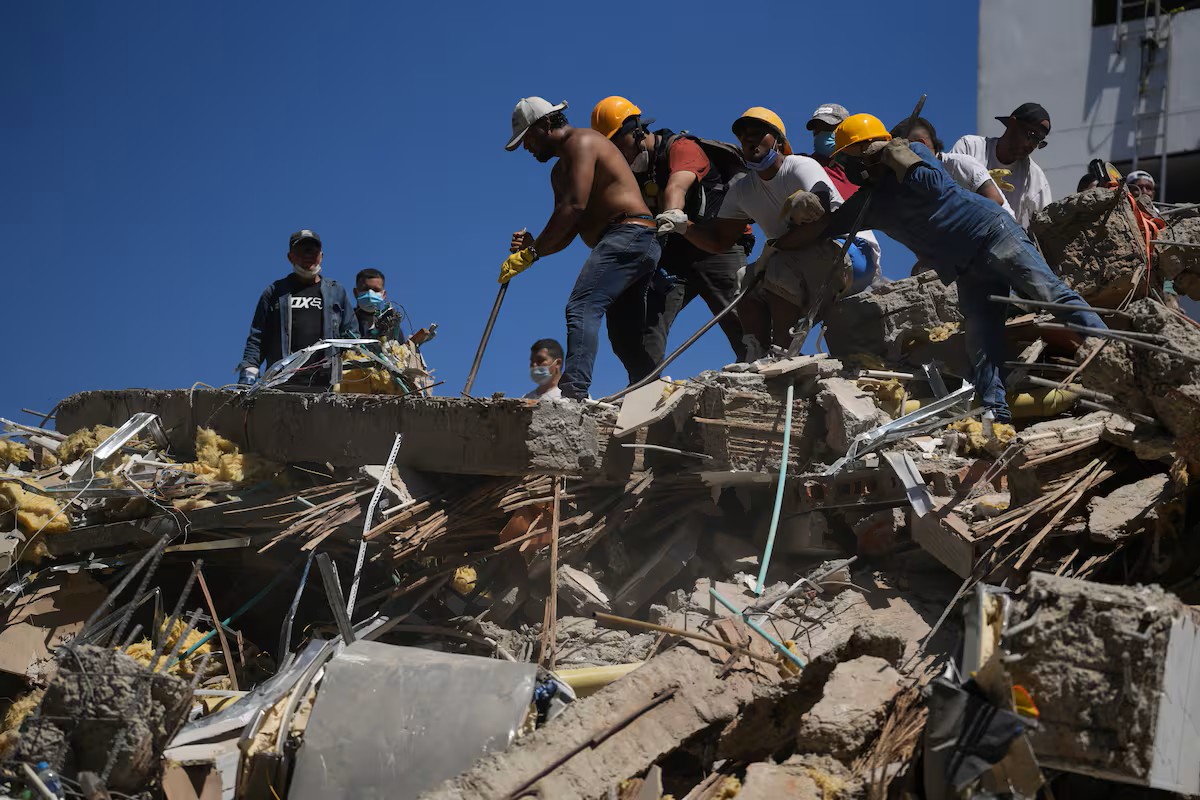 Foto de sismo de 7.4 grados de magnitud