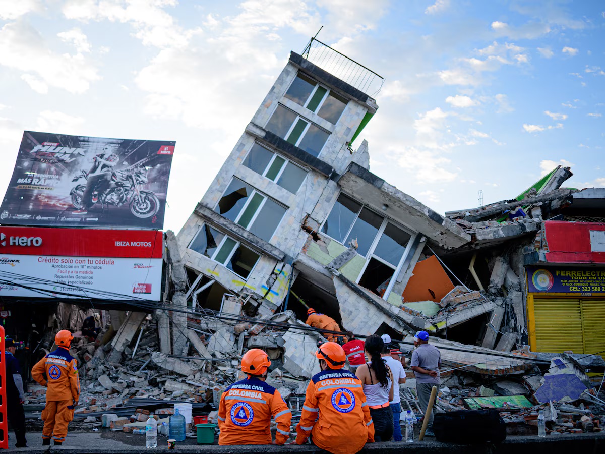 foto de sismo de 7.4 de magnitud