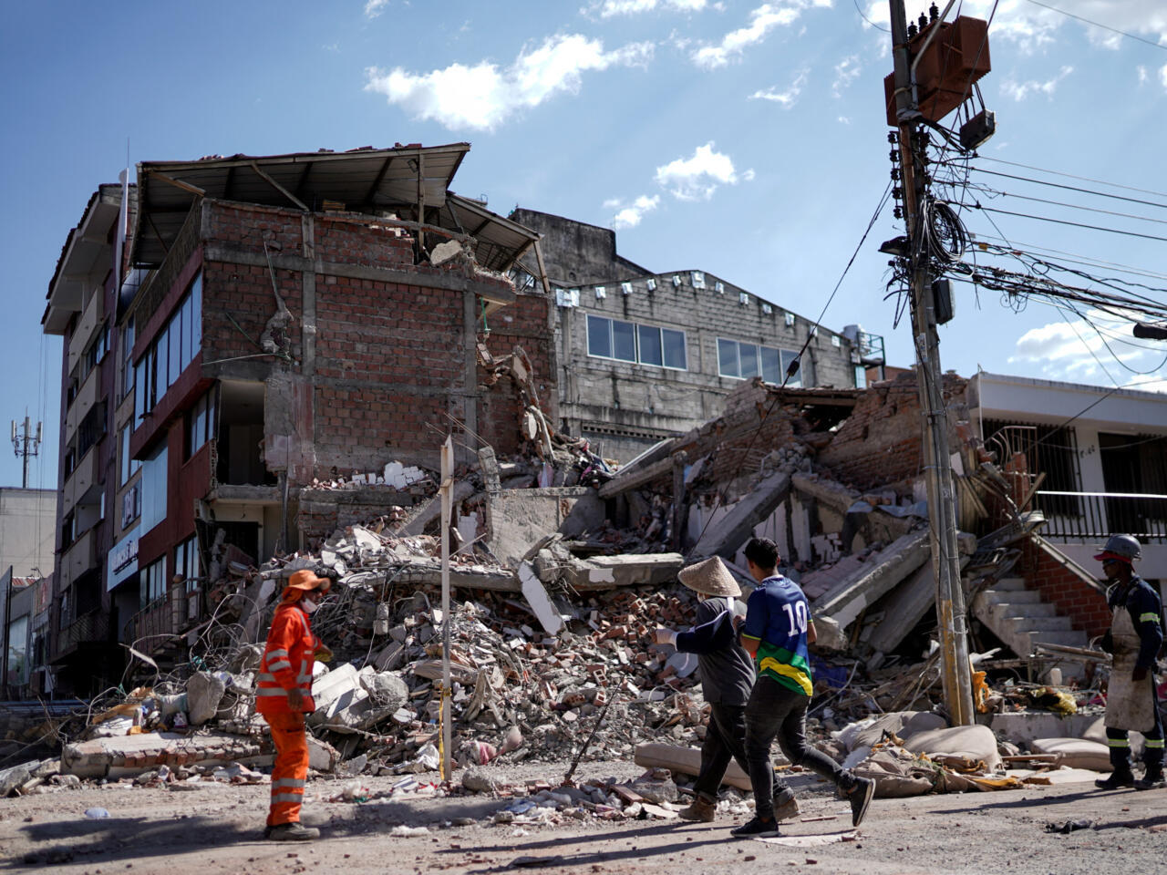 Foto de sismo de 7.4 grados de magnitud