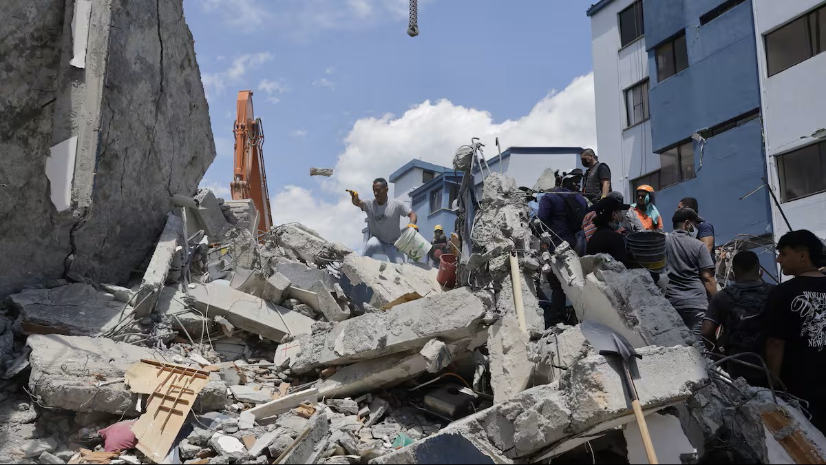 Foto de sismo de 7.4 grados de magnitud
