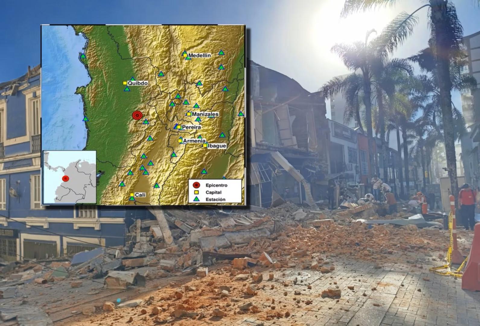 Foto de sismo de 7.4 grados de magnitud