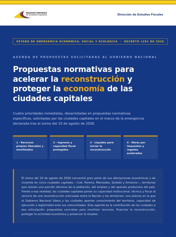 Agenda Propuestas Normativas Asocapitales