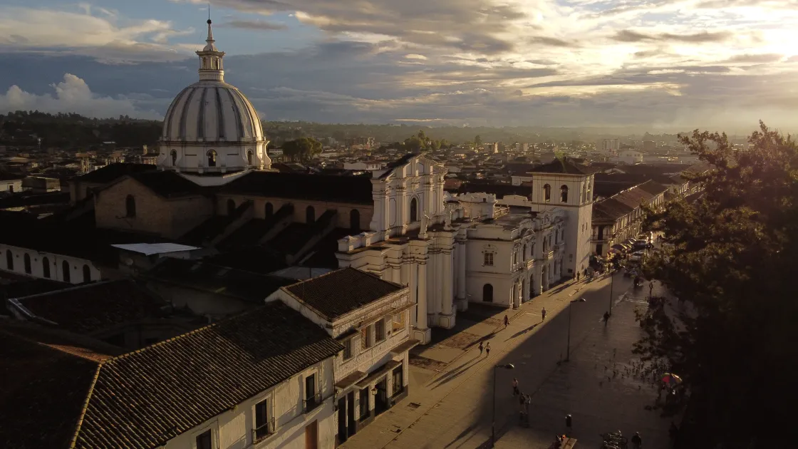 Popayán al atardecer