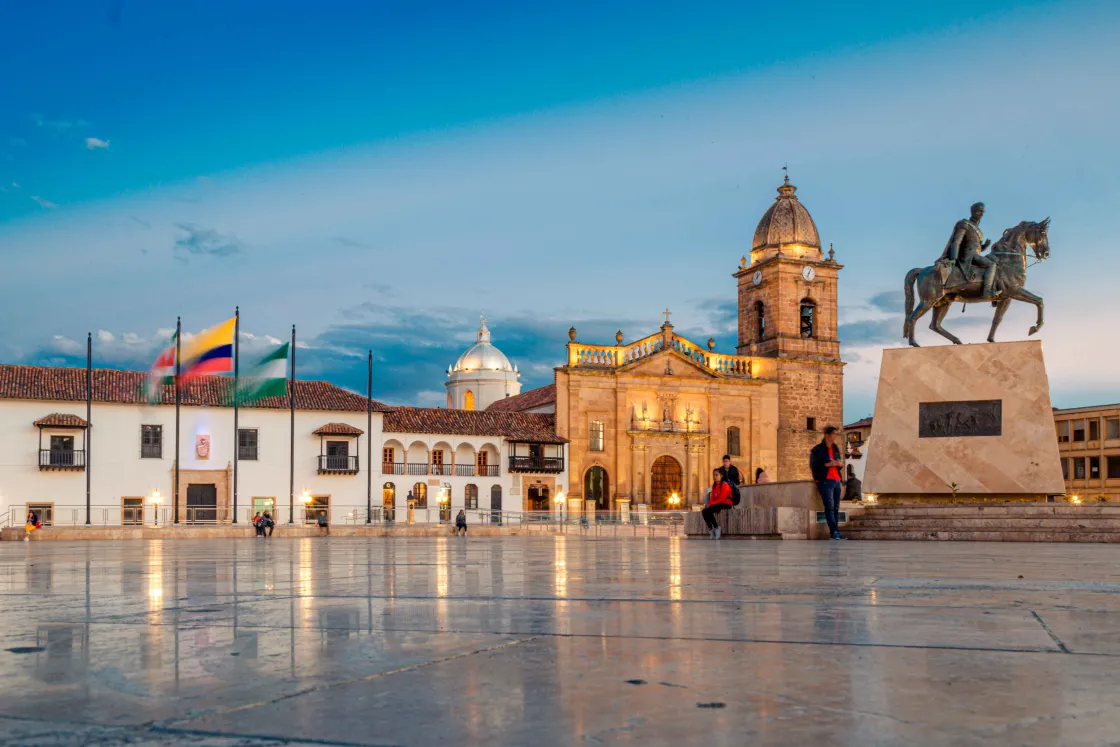Plaza de Bolívar en Tunja
