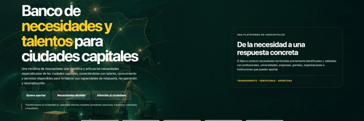 pieza gráfica de aplicación necesidades Ciudades Capitales afectadas por sismo 7.4