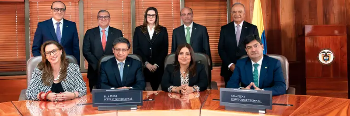 Foto de los integrantes de la Corte Constitucional de Colombia