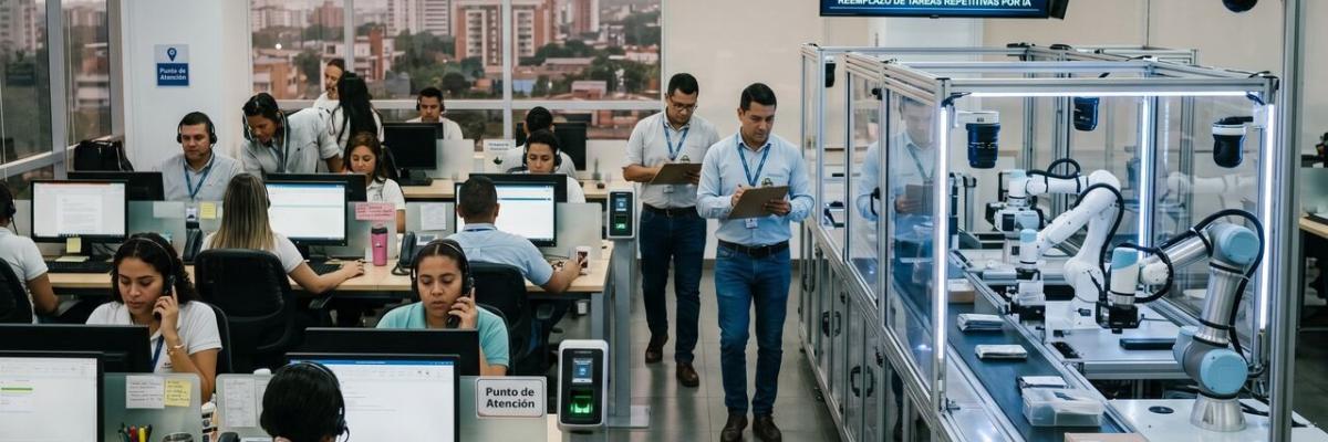 Imágen de empleos formales vs automatización de empleos con IA