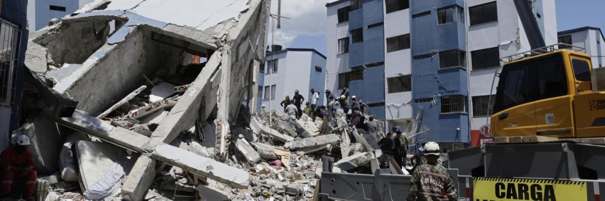 Foto de sismo de 7.4 grados de magnitud