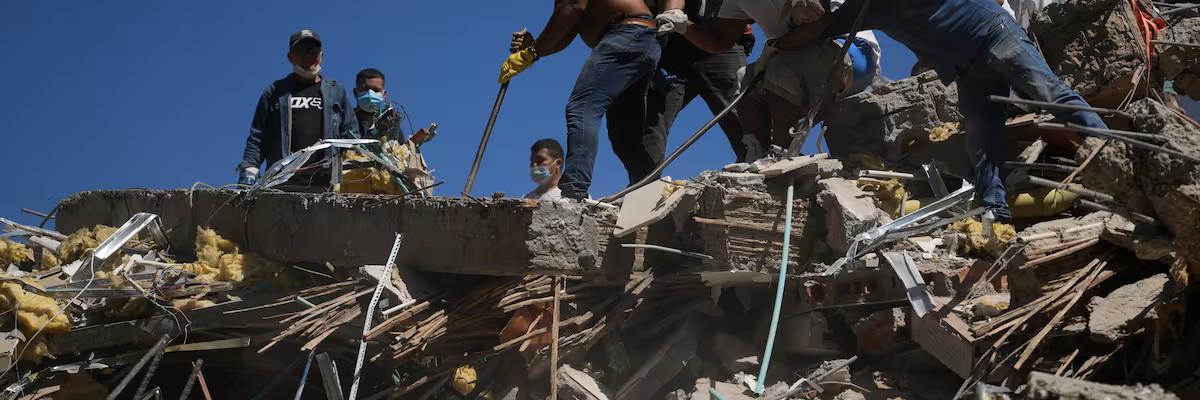 Foto de sismo de 7.4 grados de magnitud