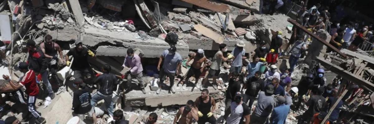 Foto de sismo de 7.4 grados de magnitud
