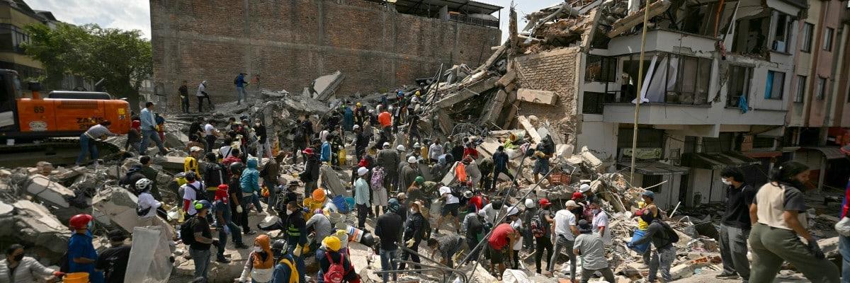 Foto de sismo de 7.4 grados de magnitud