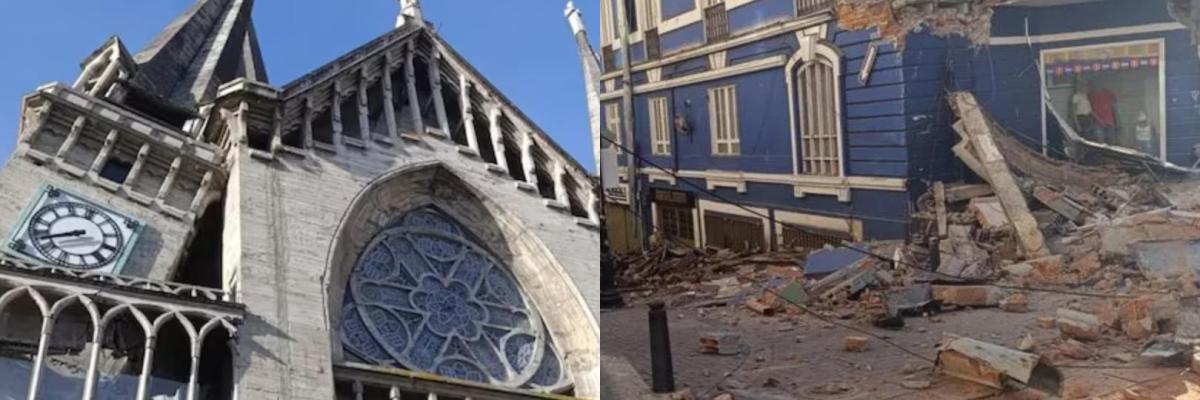 Foto de sismo de 7.4 grados de magnitud