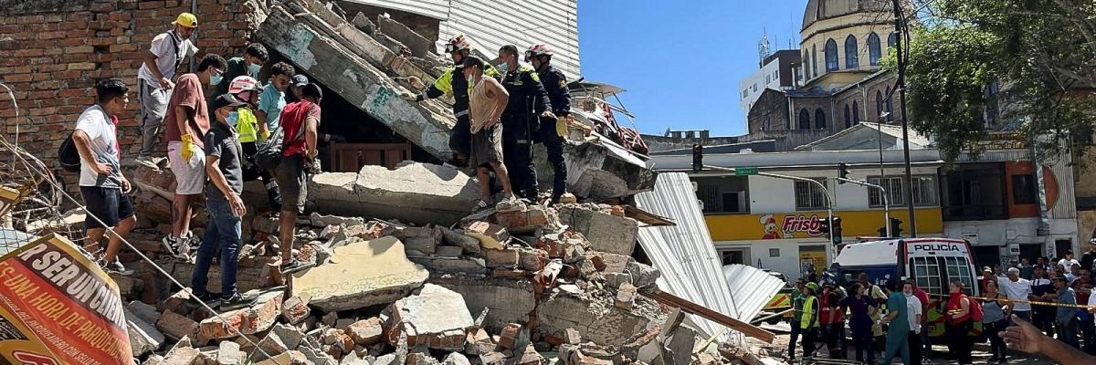 Foto de sismo de 7.4 grados de magnitud
