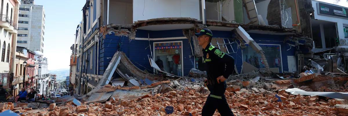foto de sismo de 7.4 de magnitud