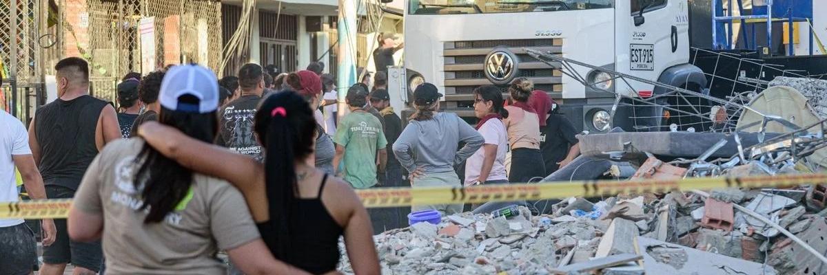 Foto de sismo de 7.4 grados de magnitud