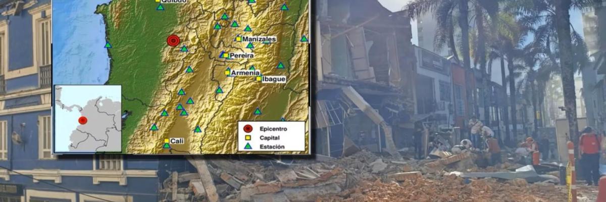 Foto de sismo de 7.4 grados de magnitud