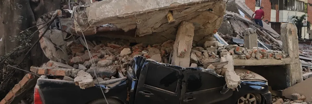 Foto de sismo de 7.4 grados de magnitud