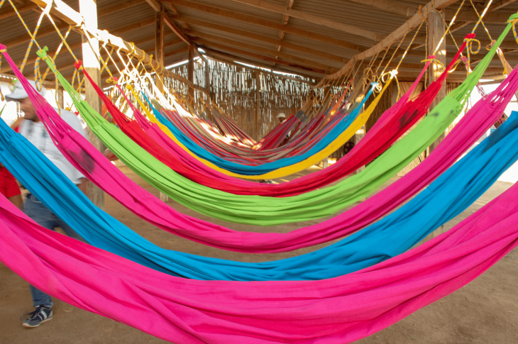 Hamacas hechas a mano en Uribia