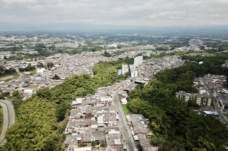 Vista aérea de Armenia
