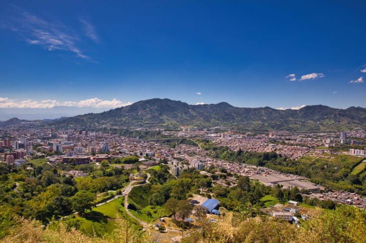 Vista aérea afueras de Pereira