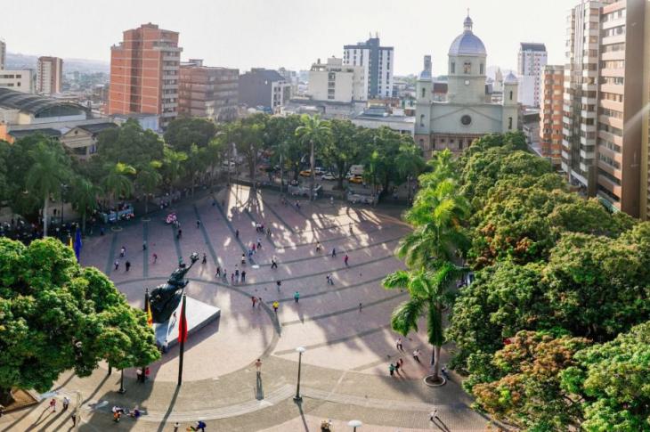 Plaza central de Pereira