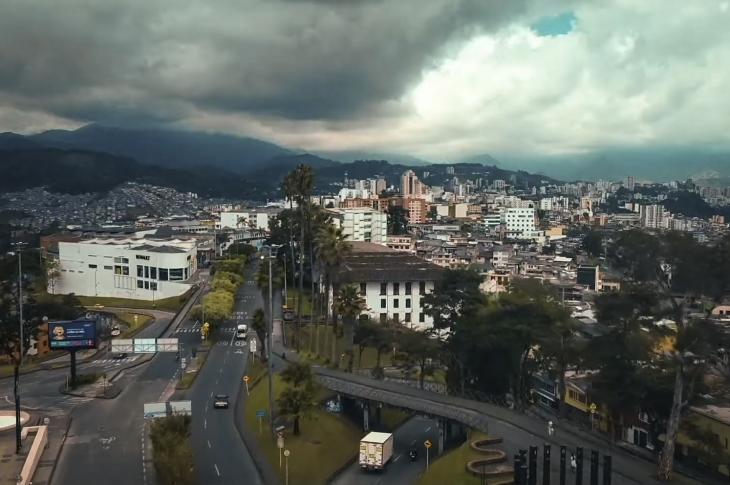 Vista aérea de Manizales