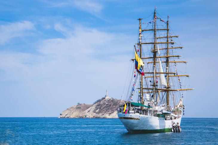 Buque Insignia Armada Nacional de Colombia en Santa Marta