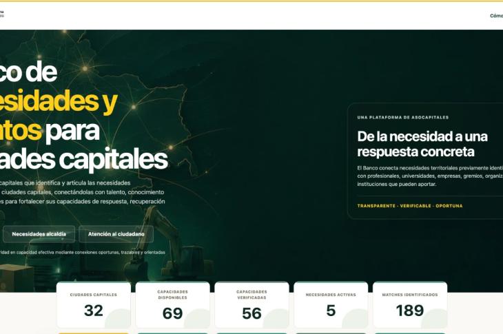 pieza gráfica de aplicación necesidades Ciudades Capitales afectadas por sismo 7.4