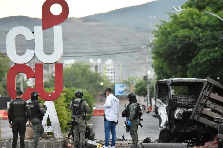 Imagen de atentado en Cúcuta