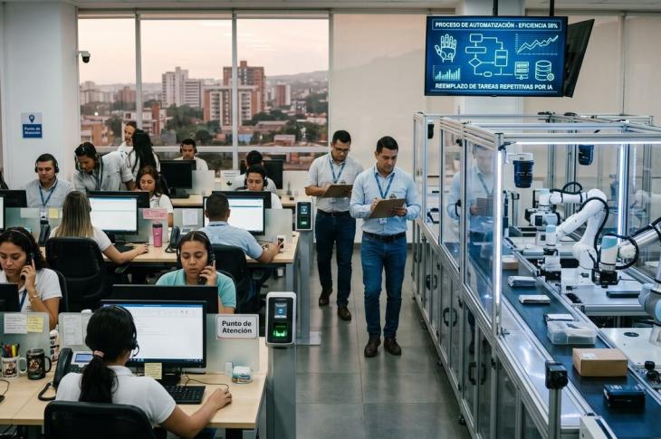 Imágen de empleos formales vs automatización de empleos con IA