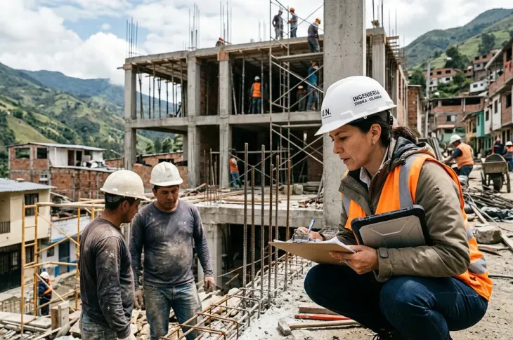 Imágen de reconstrucción de Colombia tras el sismo