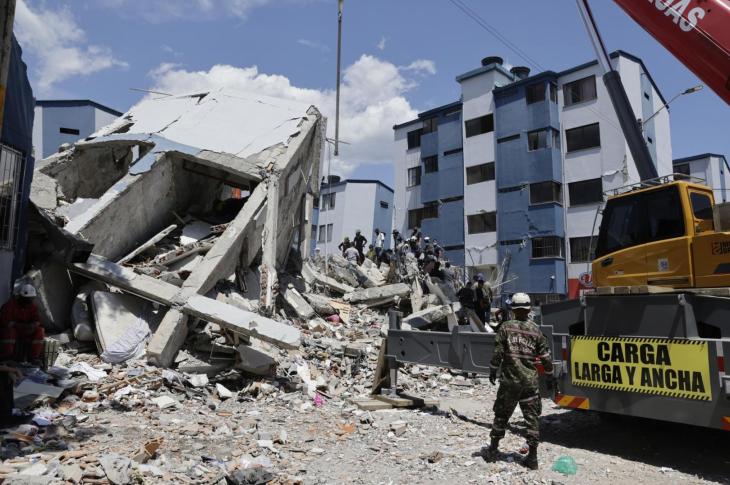 Foto de sismo de 7.4 grados de magnitud