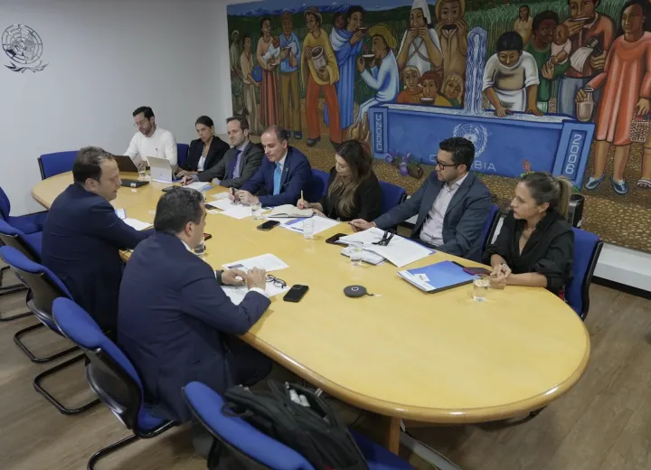 Reunión de trabajo con la UNODC para fortalecer la seguridad urbana y la cooperación con las ciudades capitales.