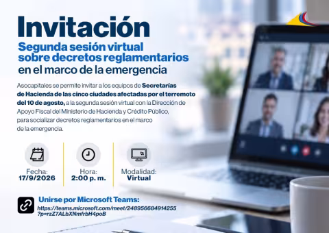 Segunda sesión virtual sobre decretos reglamentarios en el marco de la emergencia