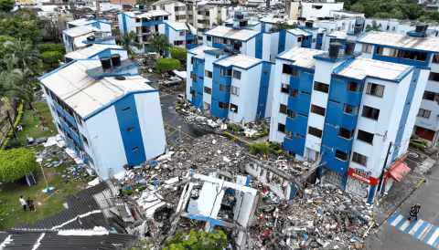 Fotografía de daños terremoto en Colombia