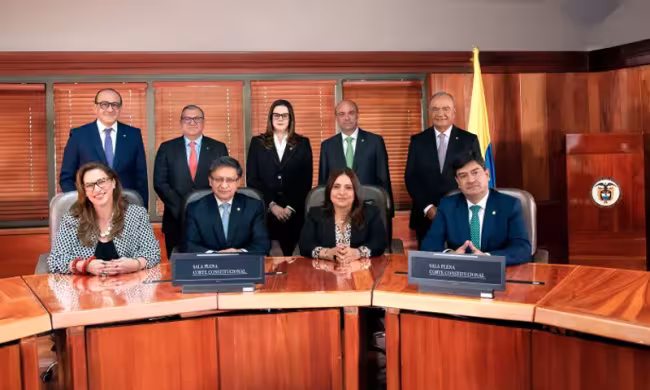 Foto de los integrantes de la Corte Constitucional de Colombia