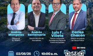 Pieza gráfica de promoción del evento Capitales construyen país - El Tiempo