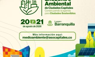 imágen de invitación a Encuentro ambiental de ciudades capitales - Construyendo la agenda para ciudades sostenibles