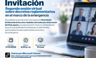 Segunda sesión virtual sobre decretos reglamentarios en el marco de la emergencia