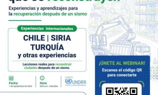Pieza promocional evento Ciudades que se Reconstruyen