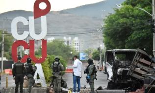 Imagen de atentado en Cúcuta